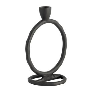 EDMONDMORE BLACK CANDLE HOLDER 8 (IN) 3