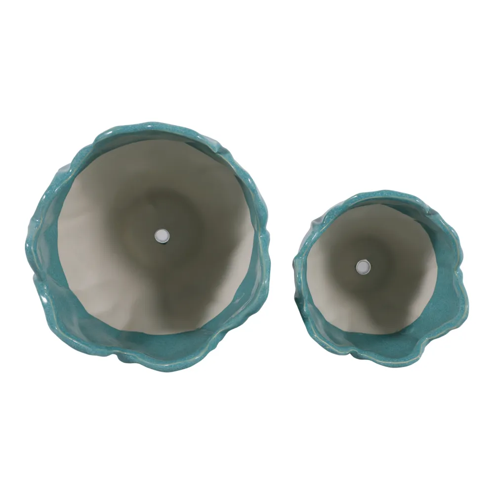DRYDENRUN SET OF 2 BLUE PLANTER 7 (IN)