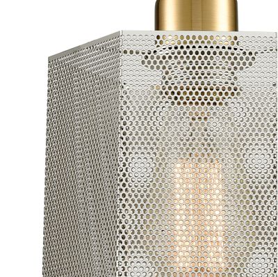 Compartir 6″ Wide 1-Light Mini Pendant - Polished Nickel