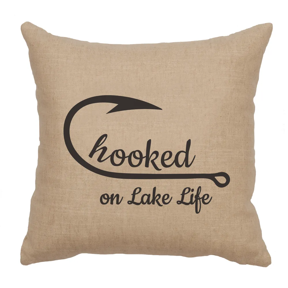 Image Pillow - Hooked - Linen Natural