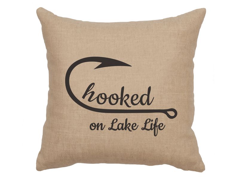 Image Pillow - Hooked - Linen Natural 1