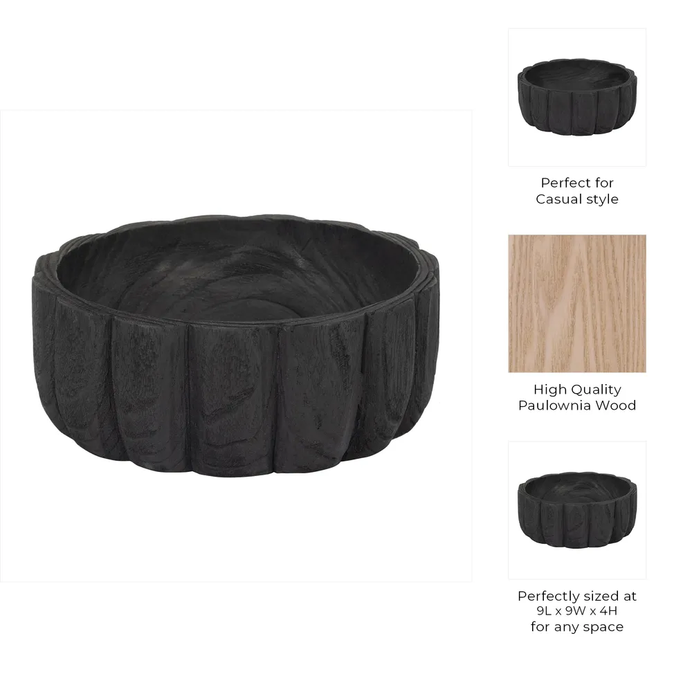 GRANTRIDGE BLACK BOWL 4 (IN)