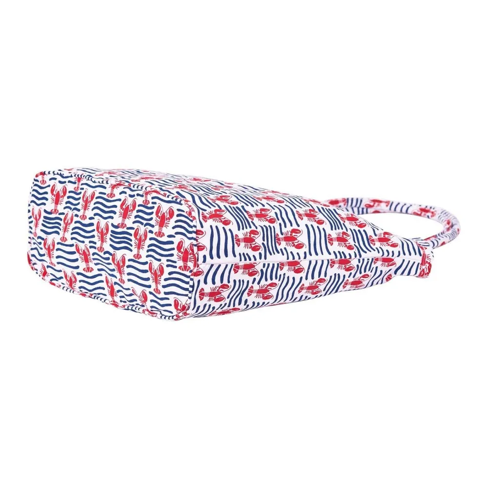 Lobster Waves Canvas Bucket Bag