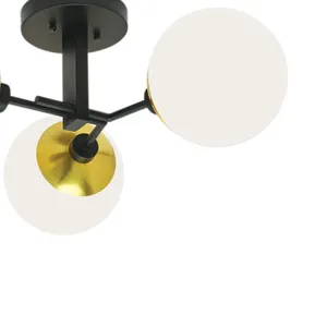 Triple Play 24.5'' Wide 3-Light Semi Flush Mount - Polished Brass 4