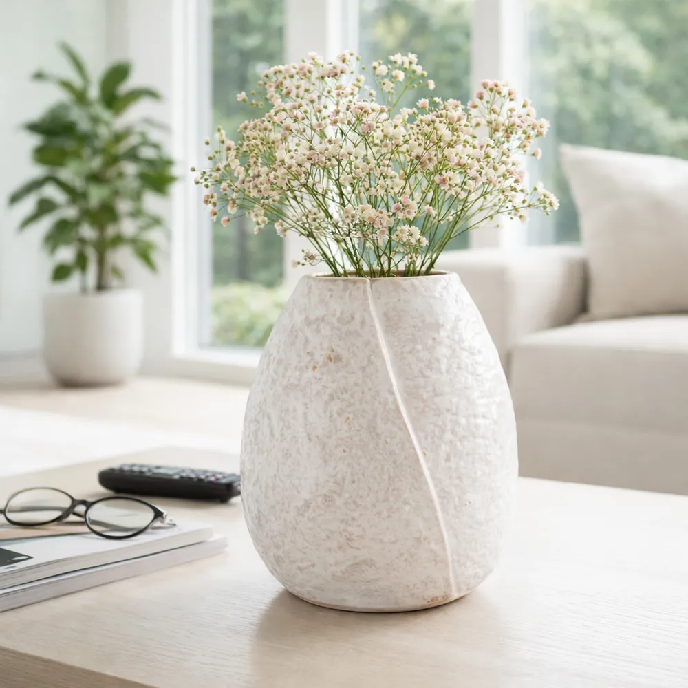 RAMONACROSS IVORY VASE 11 (IN)
