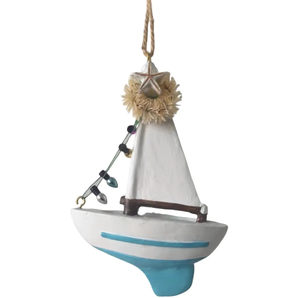 4-3/4" SAILBOAT ORNAMENT