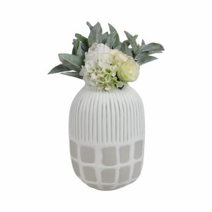 WOODSONWORTH WHITE GLASS VASE 16 (IN) 3