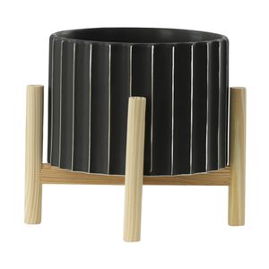 CLAXTONFIELD BLACK PLANTER 9 (IN) 3