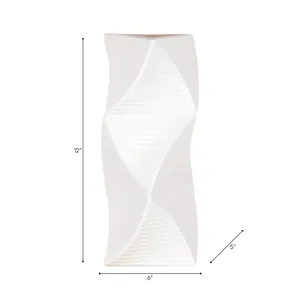 CASEYWAY WHITE VASE 12 (IN) 9