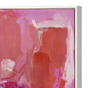 Pink Flush Abstract Framed Wall Art 4