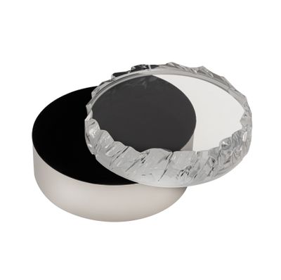 Cogar Box - Round Polished Nickel