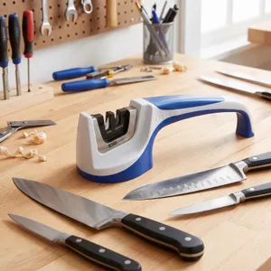 AccuSharp Pull Through Sharpener-White/Blue 7