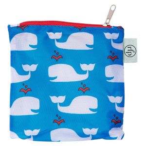 Whales Blue blu Reusable Shopping Bag 4