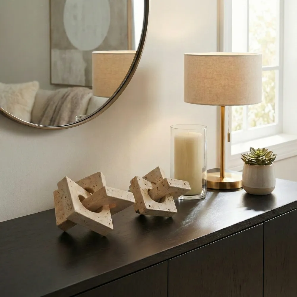 REXHAM SET OF 2 IVORY DECOR 7 (IN)