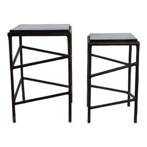 HADWICKBEACH SET OF 2 GOLD TABLE 25 (IN) 5
