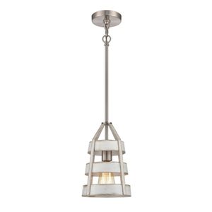 Brigantine 7'' Wide 1-Light Mini Pendant - Satin Nickel 1