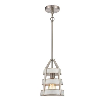 Brigantine 7″ Wide 1-Light Mini Pendant - Satin Nickel