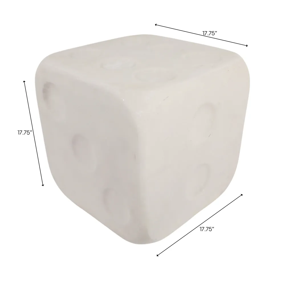 HARTSHAW WHITE STOOL 18 (IN)