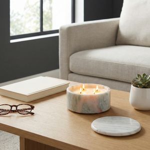 STONELEY CASHMERE VANILLA & MUSK CANDLE 4 (IN) 12