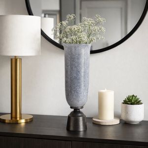 ELTONBROOK BLUE GLASS VASE 20 (IN) 2