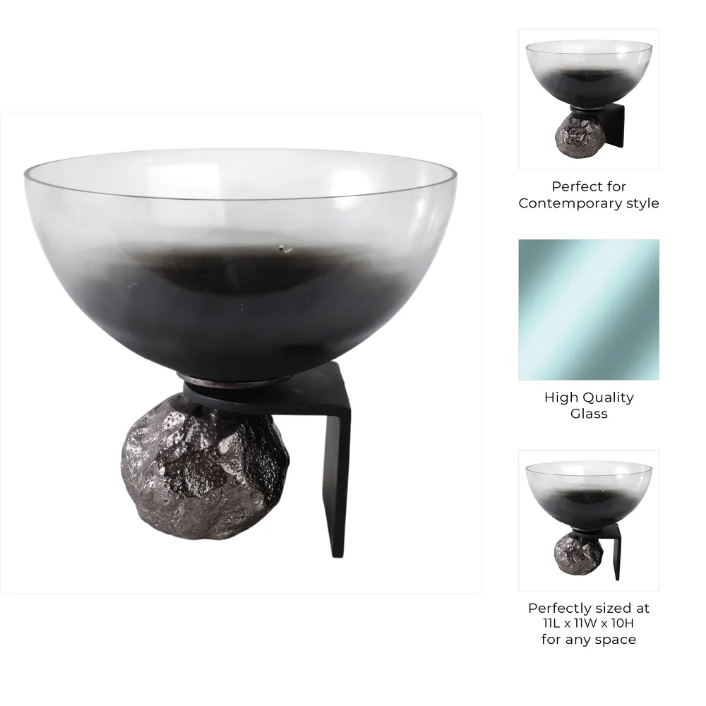 RAFELAKE BLACK BOWL 10 (IN)