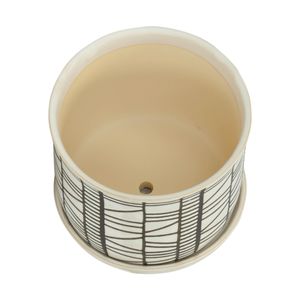 HOUSTONLAKE SET OF 2 IVORY PLANTER 7 (IN) 7