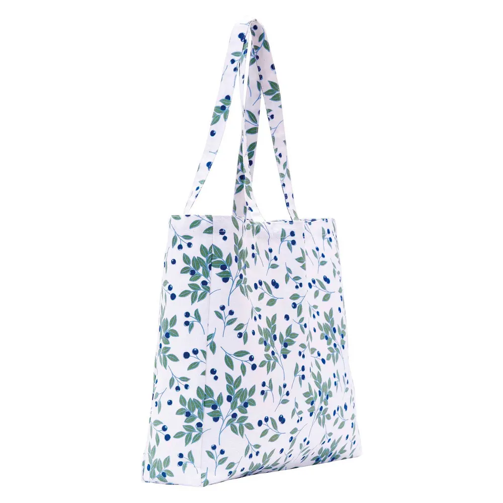 Blueberries Little Shopper Canvas Tote Bag