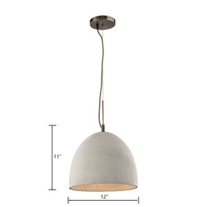 Urban Form 12'' Wide 1-Light Mini Pendant - Black Nickel 2