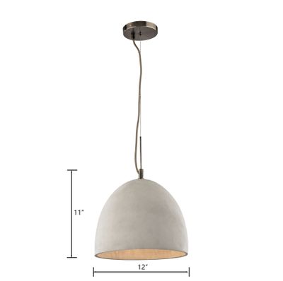 Urban Form 12″ Wide 1-Light Mini Pendant - Black Nickel