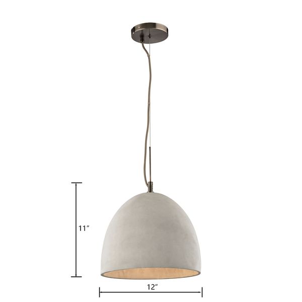 Urban Form 12'' Wide 1-Light Mini Pendant - Black Nickel