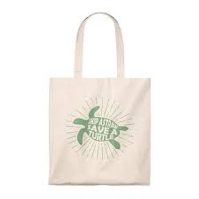 REPEAT TURTLE CANVAS TOTE - ASST