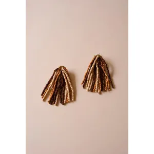 Mango Wood Beaded Earrings 1