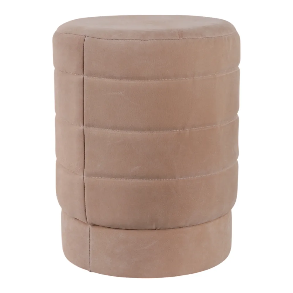 CALESTONE BROWN OTTOMAN 19 (IN)