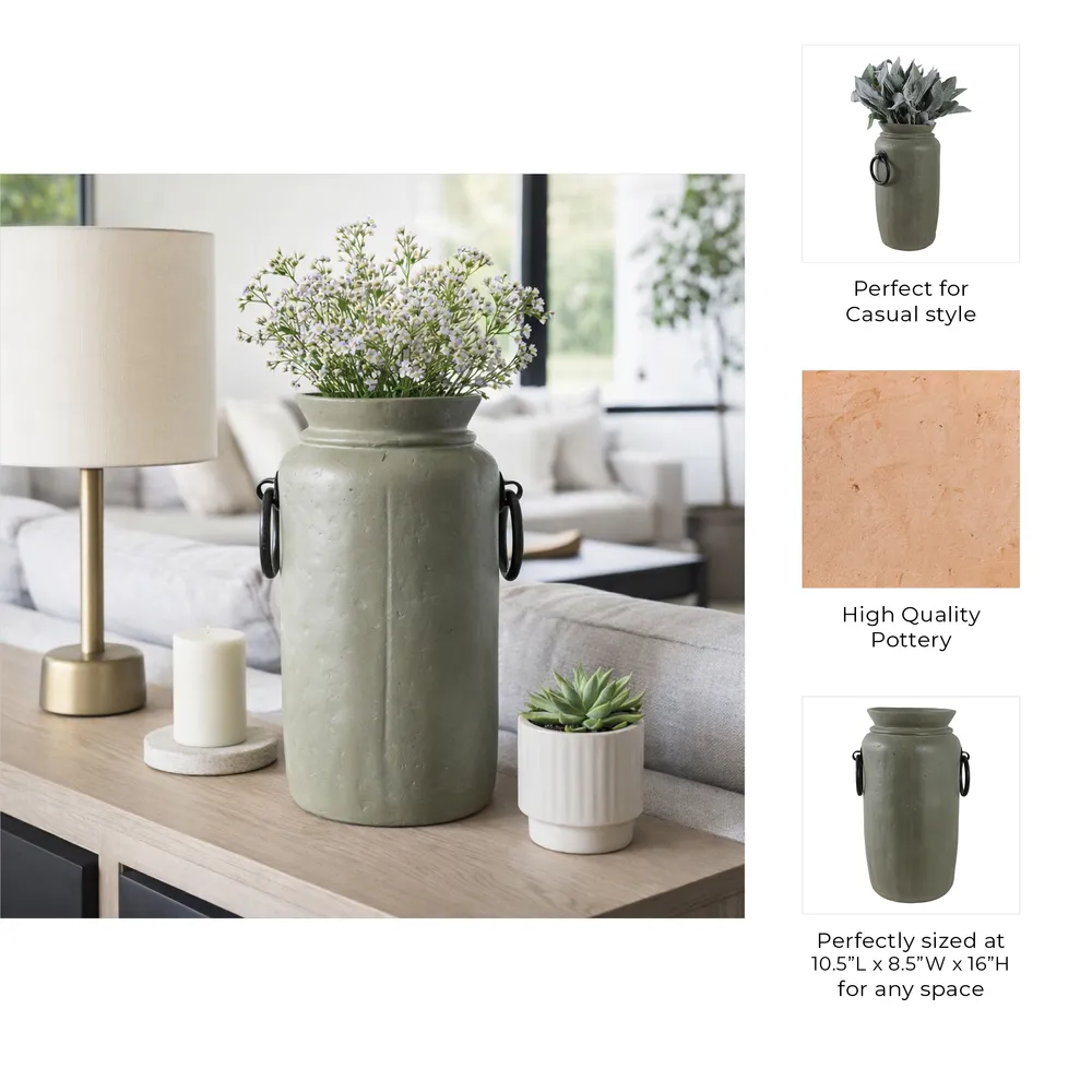 RAEHOLM GREEN VASE 16 (IN)