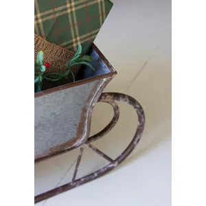Rustic Metal Christmas Sleigh 3