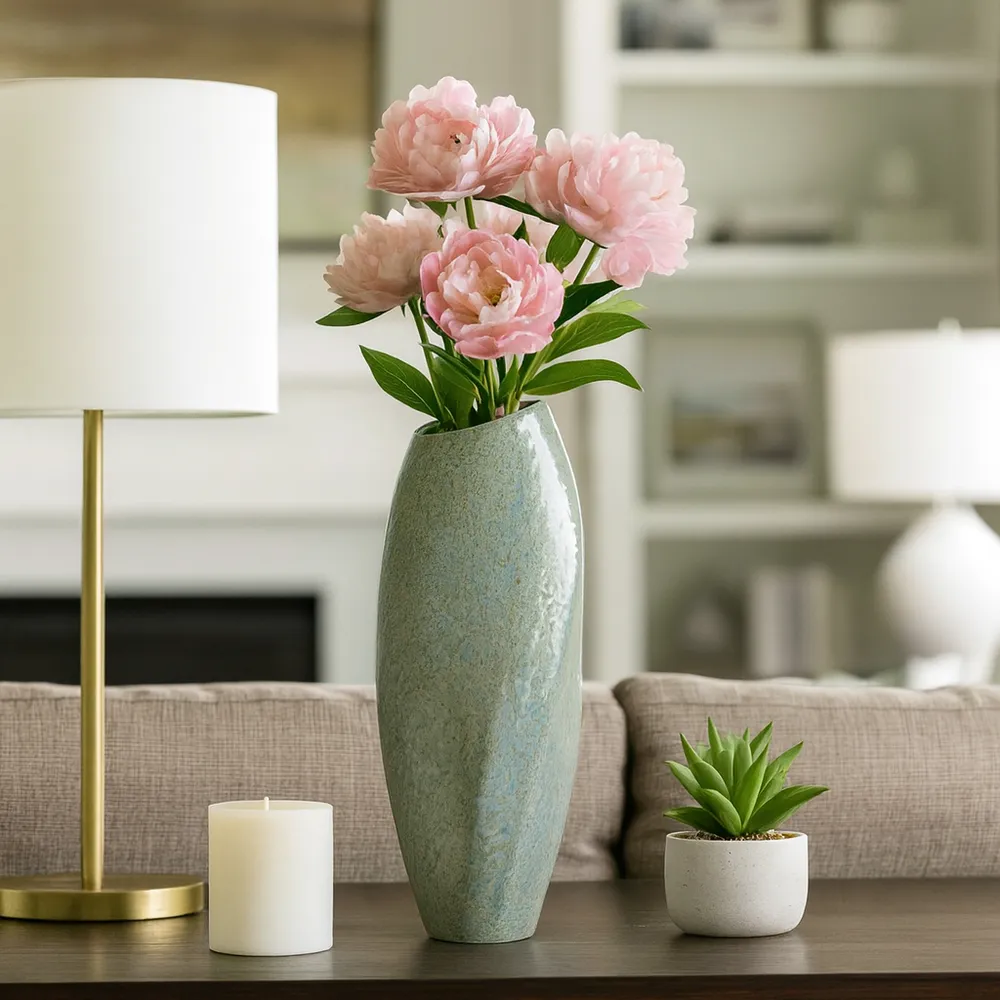 HAMMONDWORTH GREEN VASE 18 (IN)