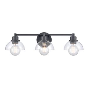 Julian 24'' Wide 3-Light Vanity Light - Matte Black 1