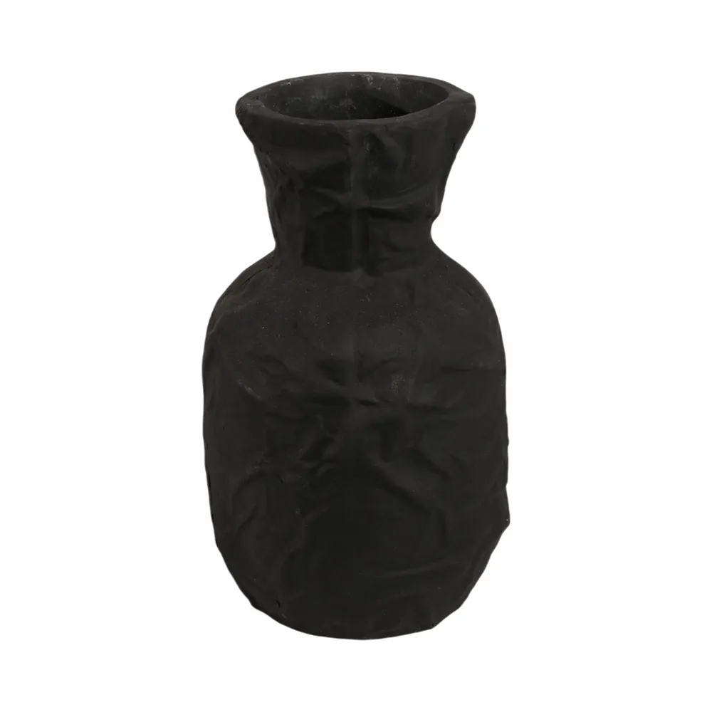 DUNLAPCLIFF BLACK VASE 14 (IN)