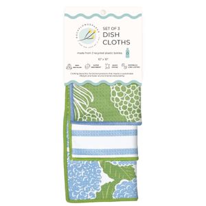 Blue Hydrangea Eco Dish Cloth (Set of 3) 4