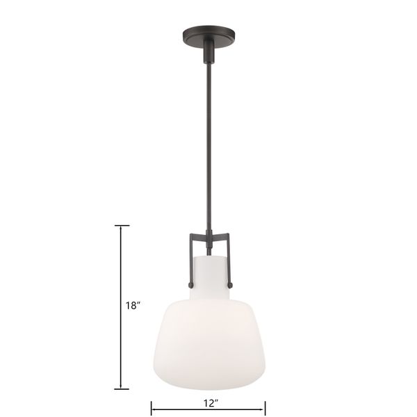 Izel 12'' Wide 1-Light Pendant - Oil Rubbed Bronze
