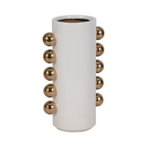 GARSONHAM WHITE VASE 10 (IN) 4