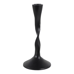ELMONTVALE BLACK CANDLE HOLDER 8 (IN) 1