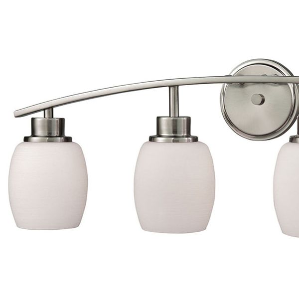 Casual Mission 28'' Wide 4-Light Vanity Light - Brushed Nickel