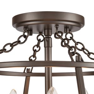 Joanie 13'' Wide 3-Light Semi Flush Mount - Old Bronze 4