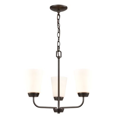 Winslow 19″ Wide 3-Light Chandelier - Oil Rubbed Bronze