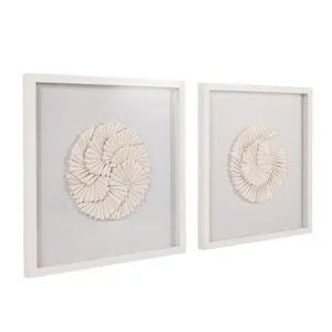 NILEWICK SET OF 2 IVORY ART 20 (IN) 3