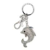 BAMBOO & CHROME KEYCHAIN - DOLPHIN 1