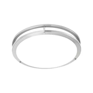 Parallel 18'' Wide 1-Light Flush Mount - Brushed Nickel 1