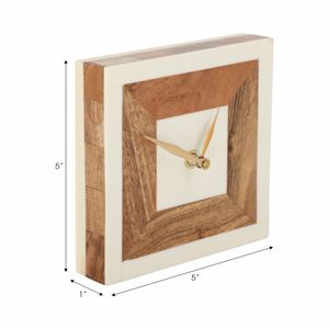 HALSEYFIELD IVORY CLOCK 6 (IN) 10