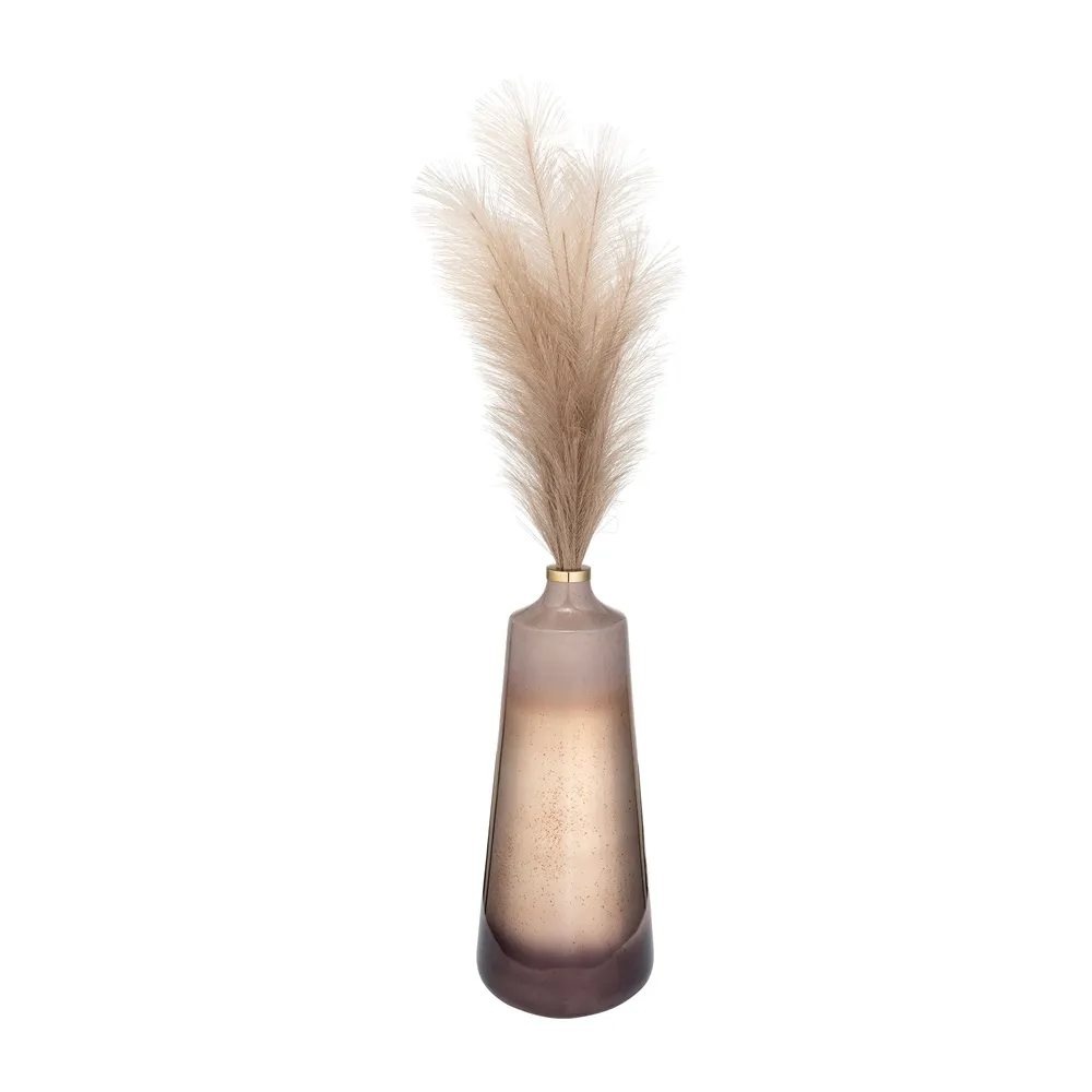 BRYNBURN GOLD GLASS VASE 21 (IN)